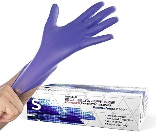 Synthetic Nitrile Disposable Gloves Small -100 Pack -Latex Free Medical Gloves | Amazon (US)