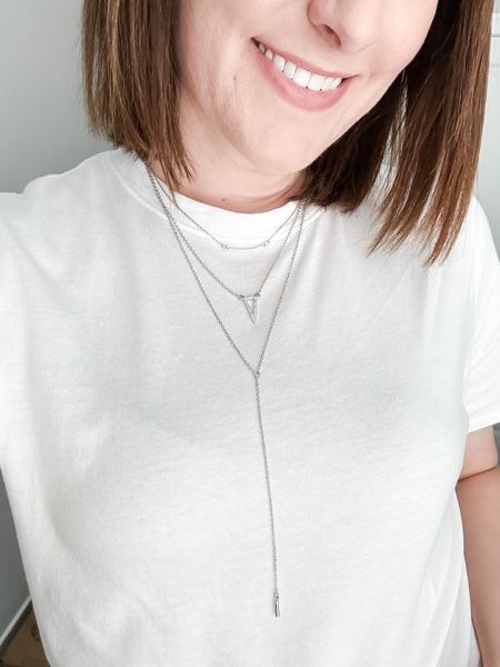 Snagged this necklace set on sale from Nordstrom Rack! It was the perfect thing to add a little fun to a plain white tee for a fashion week event. 

#LTKstyletip #LTKfindsunder50 #LTKparties