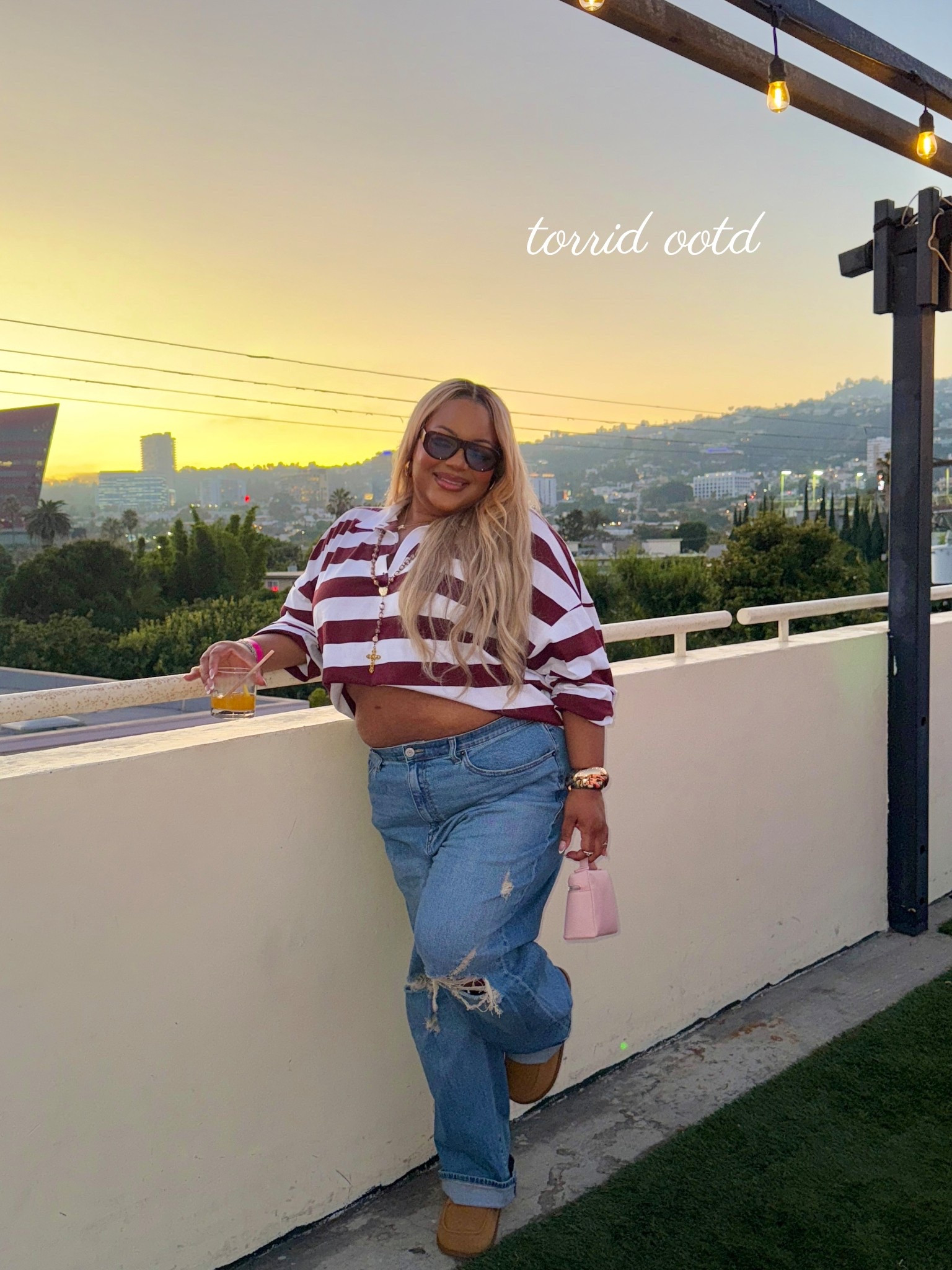 what i wore to the torrid lovesick event 💕 im wearing a size 22 in the jeans and a 3 in the top! such a cute transitional fall outfit!

#LTKPlusSize #LTKStyleTip #LTKFindsUnder100