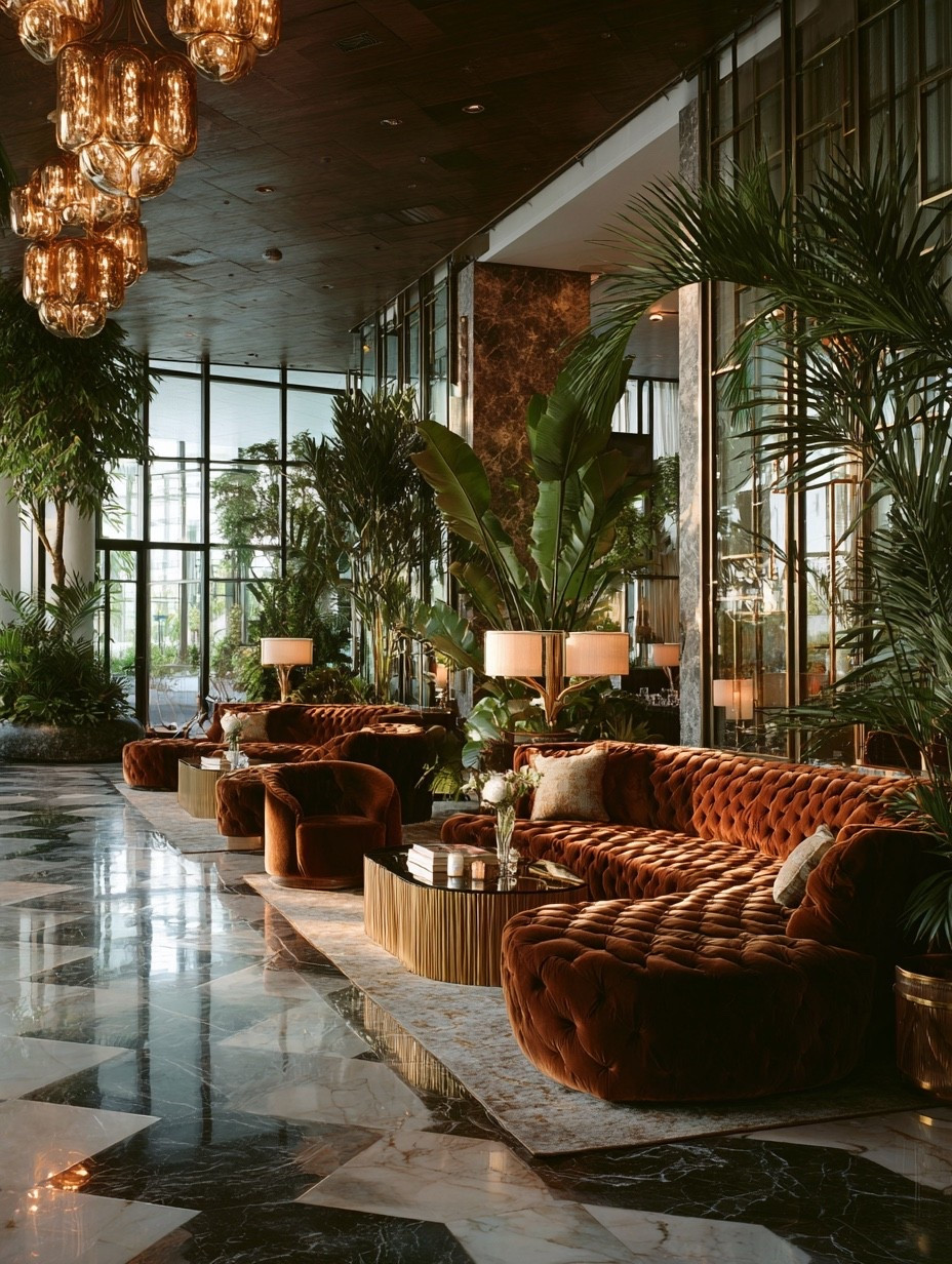 Bring the luxury hotel lobby looks in your home with velvet sofa in rich tones. Elegant and Luxurious. As seen in many designer homes.

#LTKHome