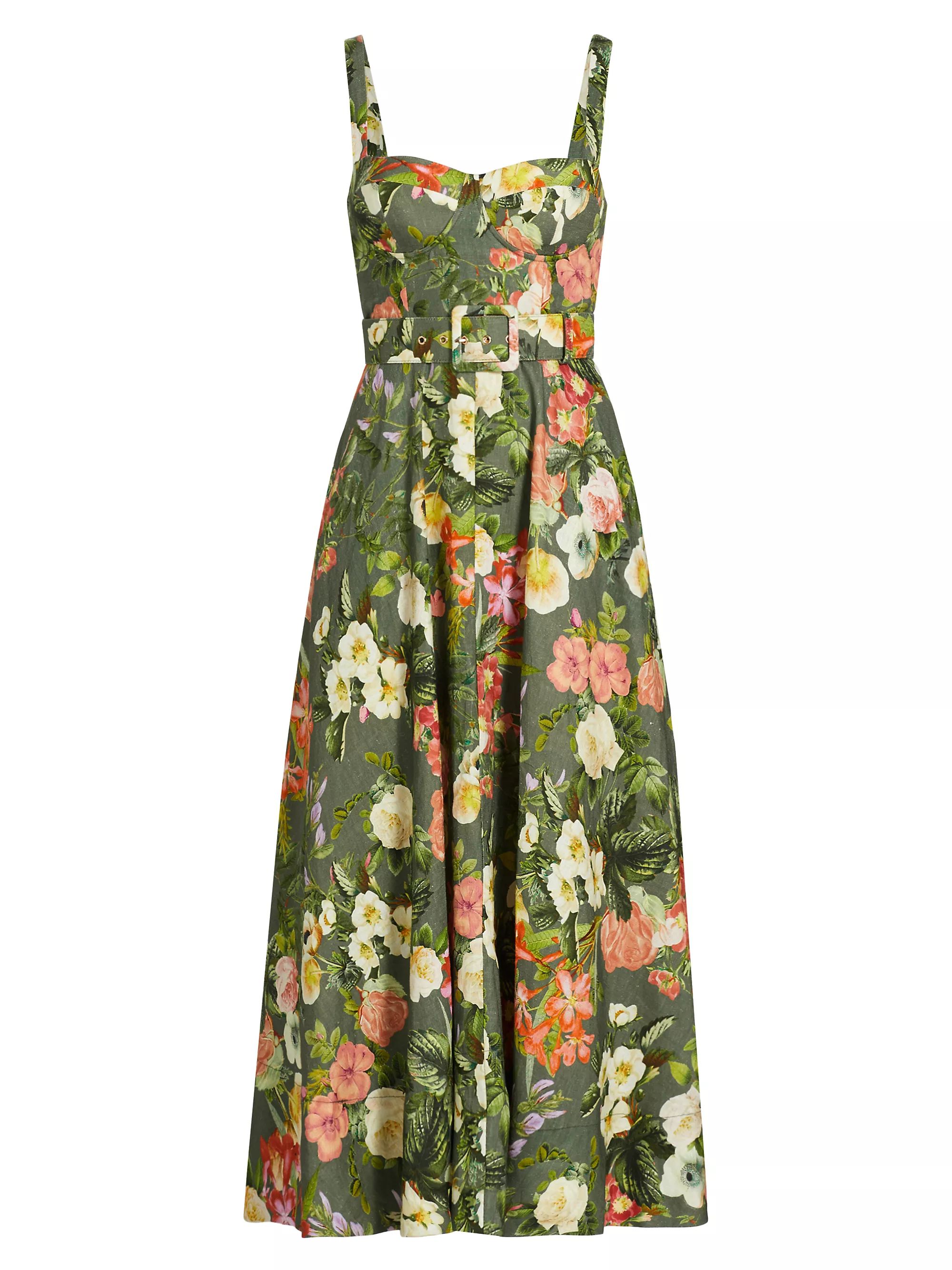 Calypso Floral Linen Maxi Dress | Saks Fifth Avenue
