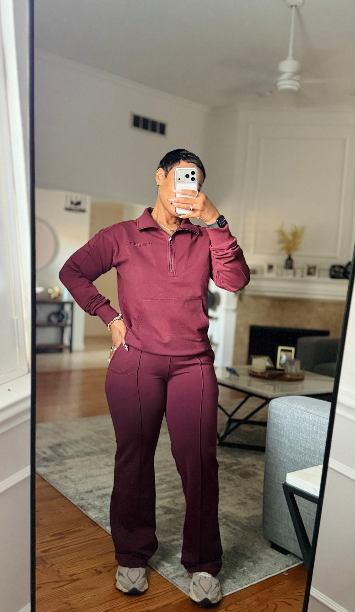 Wearing a size small in this set, one of my favorite brands to buy sets from. Great color, stretch and holds up well after several wears. 

#LTKPetite #LTKSeasonal #LTKootd