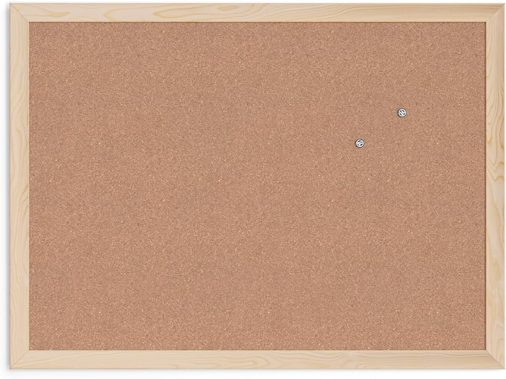 U Brands Cork Bulletin Board,18 x 24 Inches, Light Birch Wood Frame (265U00-01) | Amazon (US)