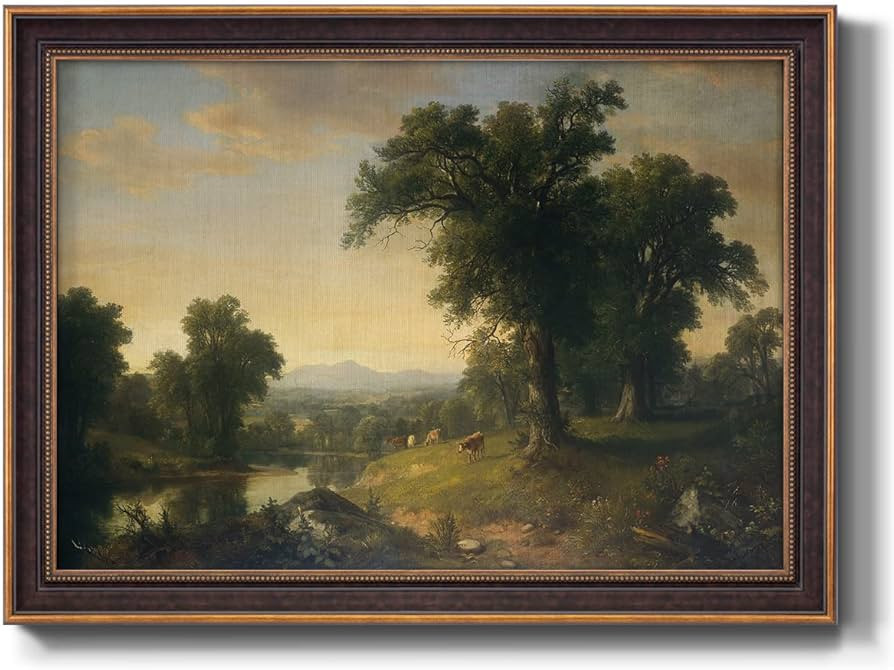 Renditions Gallery Nature Wall Art Bronze & Gold Framed Prints A Pastoral Scene of Landscape Abst... | Amazon (US)