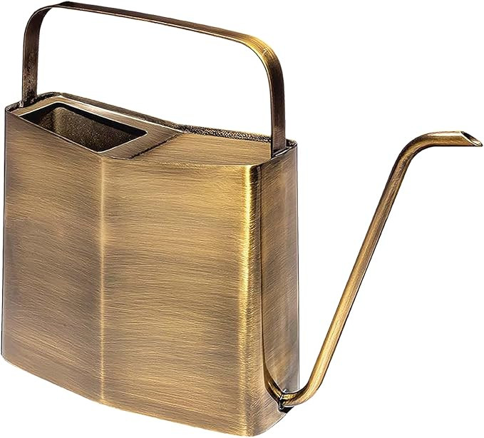 Modern Sprout Brass Finish Plant Watering Can - 3L Capacity - Long Spout Stainless Steel Vessel f... | Amazon (US)