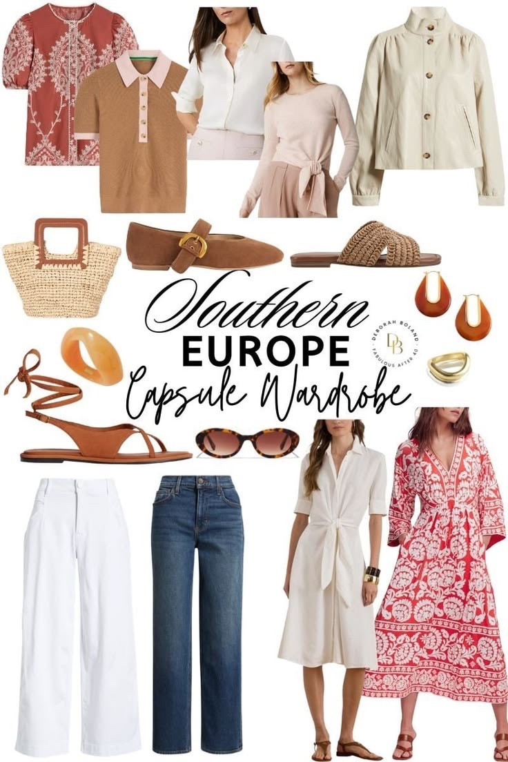 Packing for Southern Europe is all about that sweet spot between effortless and polished ✨
Think light layers, breathable fabrics, and pieces that can take you from morning exploring to late dinners without needing a full outfit change.

Everything mixes and matches, so getting dressed is simple, the suitcase stays light, and there’s more room to bring home memories (and maybe a few treasures 😉).

#LTKSeasonal #LTKTravel #LTKOver40