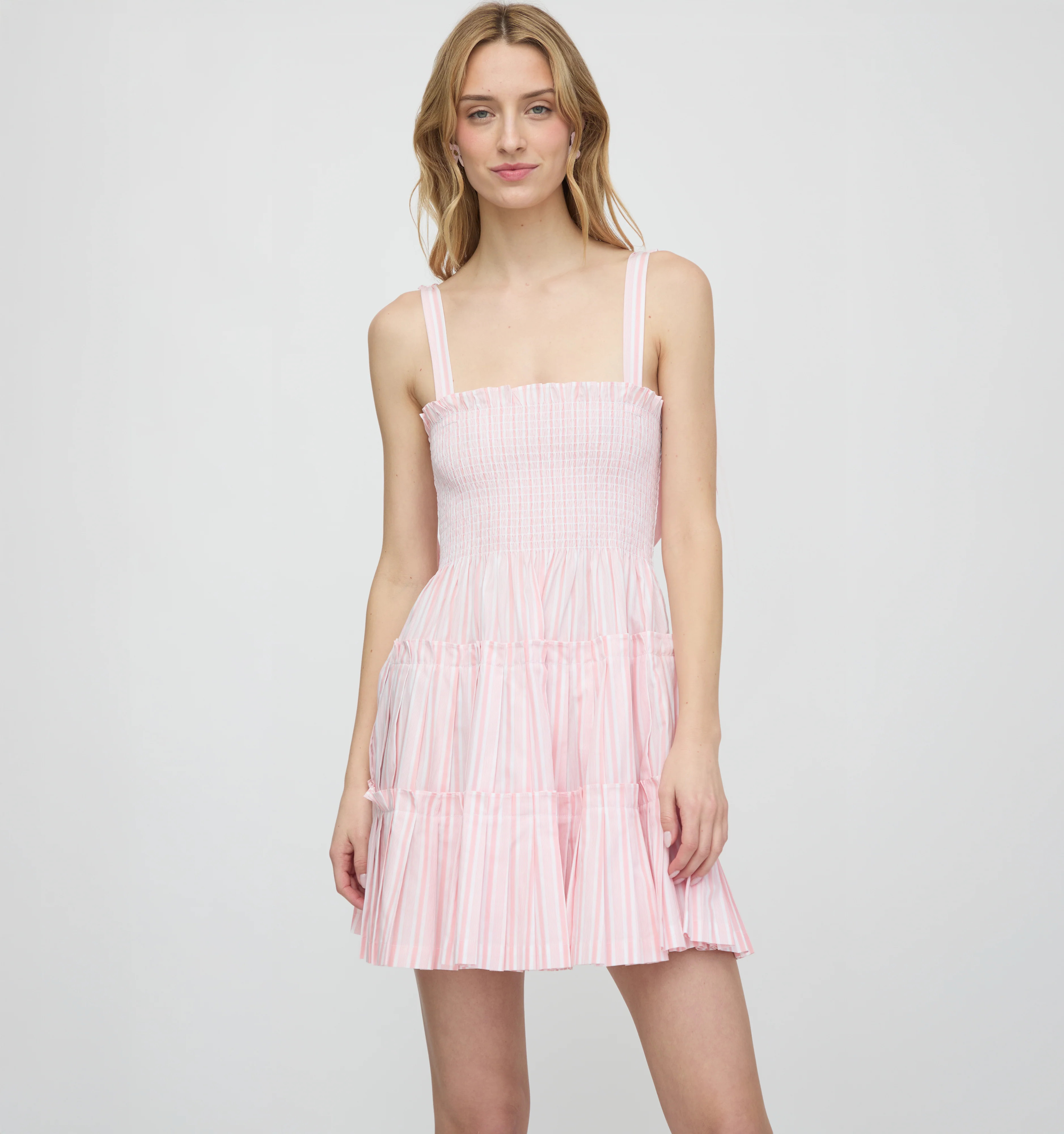 The Ribbon Charlotte Nap Dress | Pink Variegated Stripe / M | ® | Hill House Home | Hill House Home US