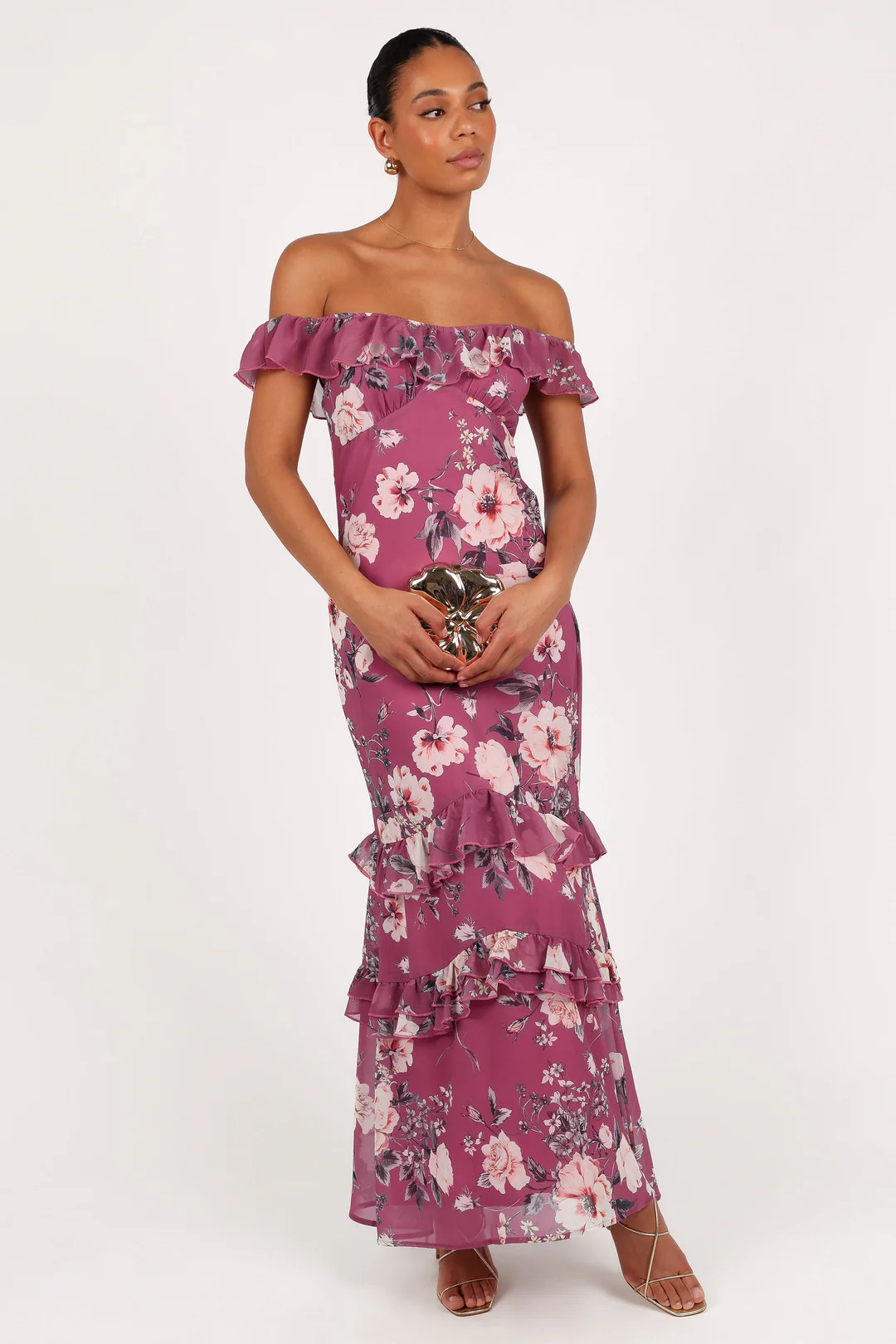 Irelynn Maxi Dress - Dark Rose Floral | Petal & Pup (US)