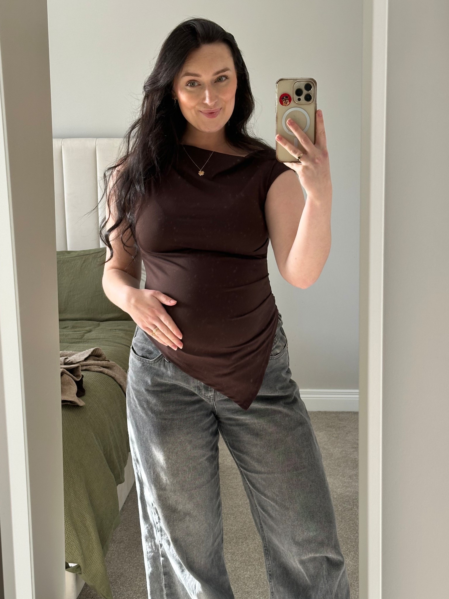 Maternity outfit that can be dressed up or down 🤰🏽

#LTKuk #LTKjeans #LTKmaternity