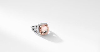 Albion Ring with Morganite, Diamonds and 18K Rose Gold | David Yurman