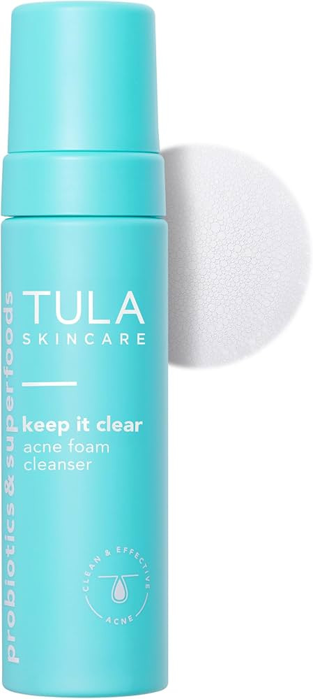 TULA Skin Care Keep It Clear - Acne Foam Cleanser, Contains Salicylic & Azelaic Acid & Probiotics... | Amazon (US)