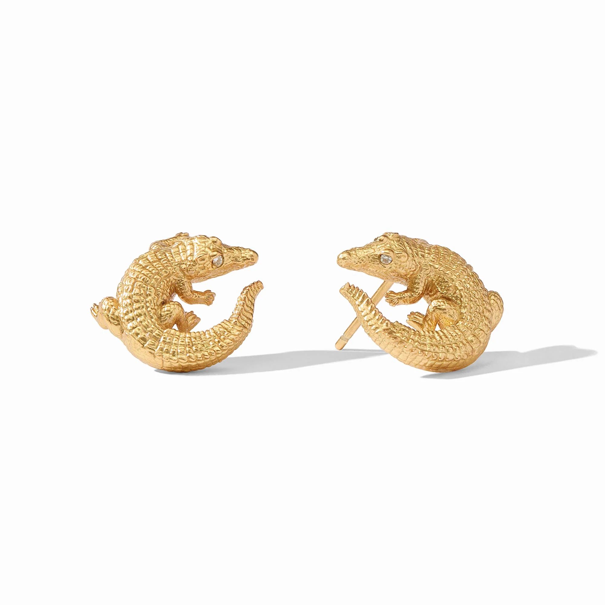 Gold Alligator Stud Earring | Julie Vos | Julie Vos