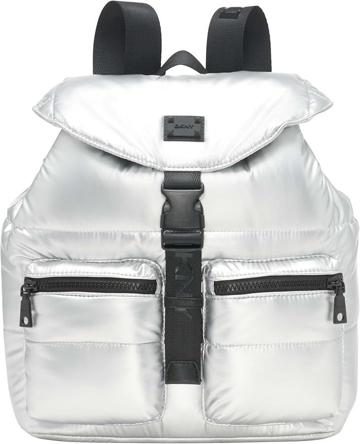 DKNY Avia Backpack, Silver/Black | Amazon (US)