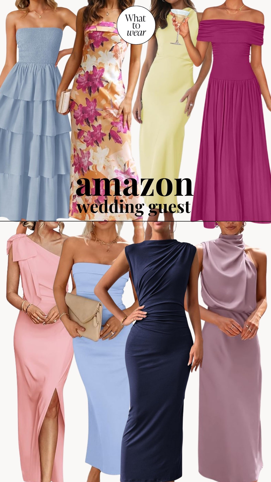 Wedding guest dresses Amazon edition. I absolutely loveeeee all of these. I think they’re such fun options for festivities while still keeping it very budget conscious. 🌸✨🤍💍

#LTKWedding #LTKParties #LTKSeasonal