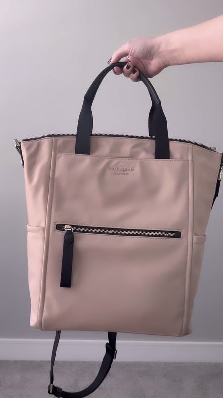 I’m on a real Kate Spade kick lately and this is the new addition to the fam. It’s a backpack that switches to a crossbody or over the shoulder, but it also has a flap to slide it over your suitcase handle when you travel. I’m taking her for a test drive on an upcoming work trip and am very excited to have such a big bag for my carry-on that will also work for days in the office. 

#LTKstyletip #LTKitbag #LTKtravel