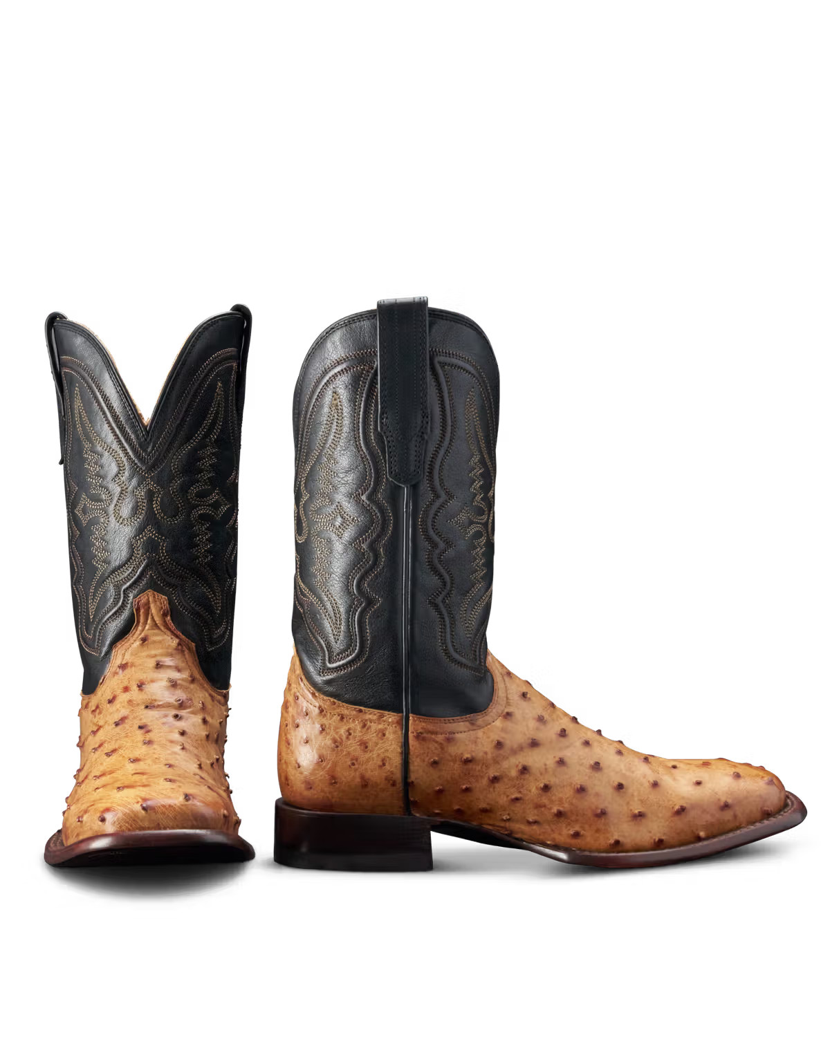 The Emmitt in Sunset/Midnight Ostrich - Men's Cowboy Boot | Tecovas | Tecovas