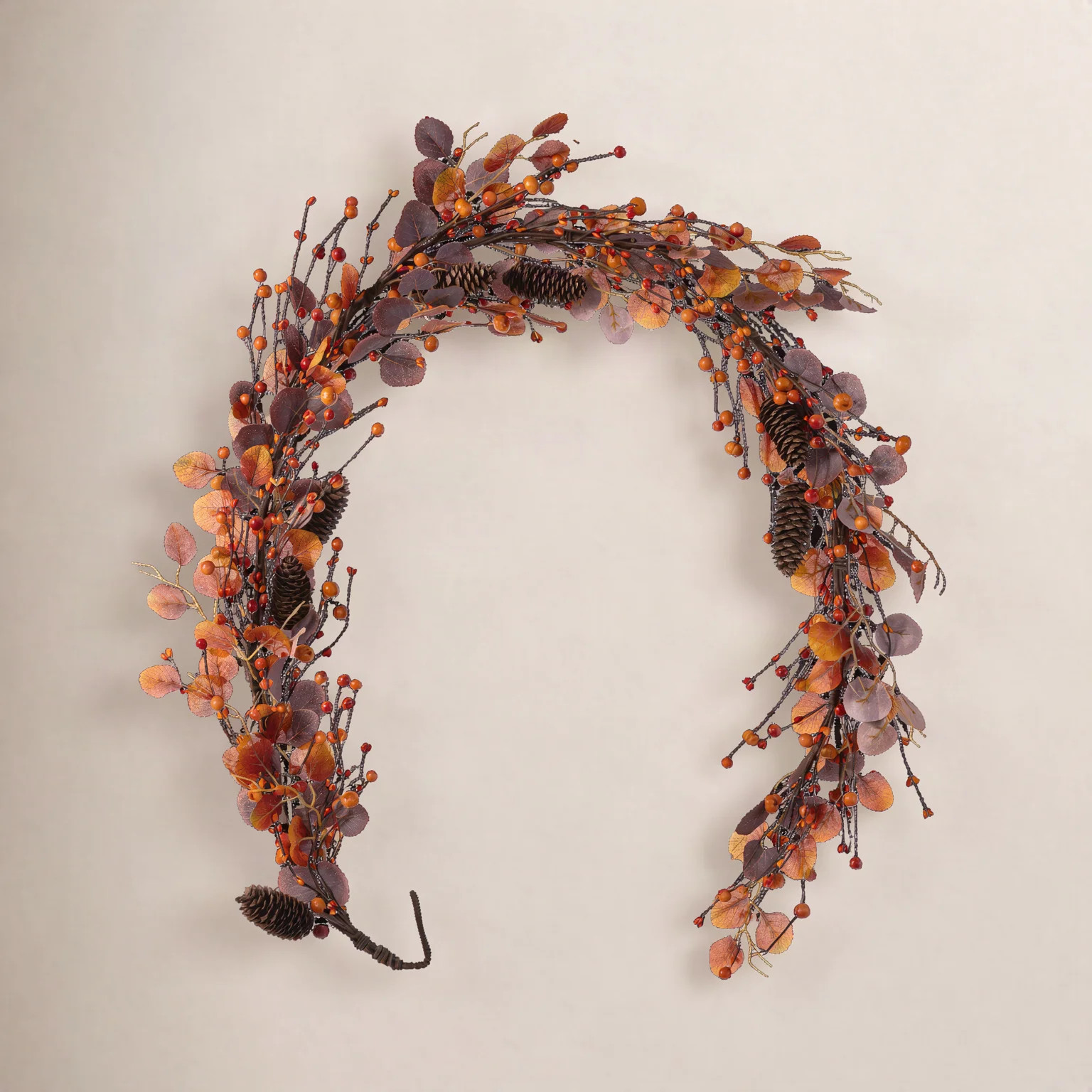72"L Fall Eucalyptus Berry Garland | Wayfair North America