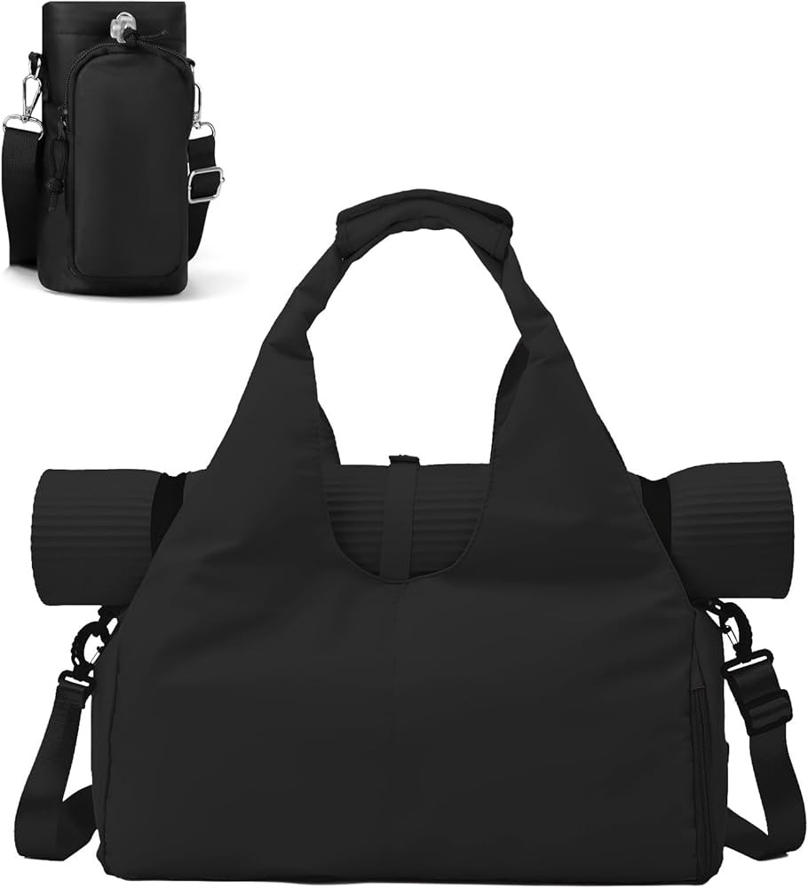 Yoga Mat Bag, Sport yoga Gym Bag for women, Lightweight yoga mat bag carrier with Yoga Strap, Car... | Amazon (US)