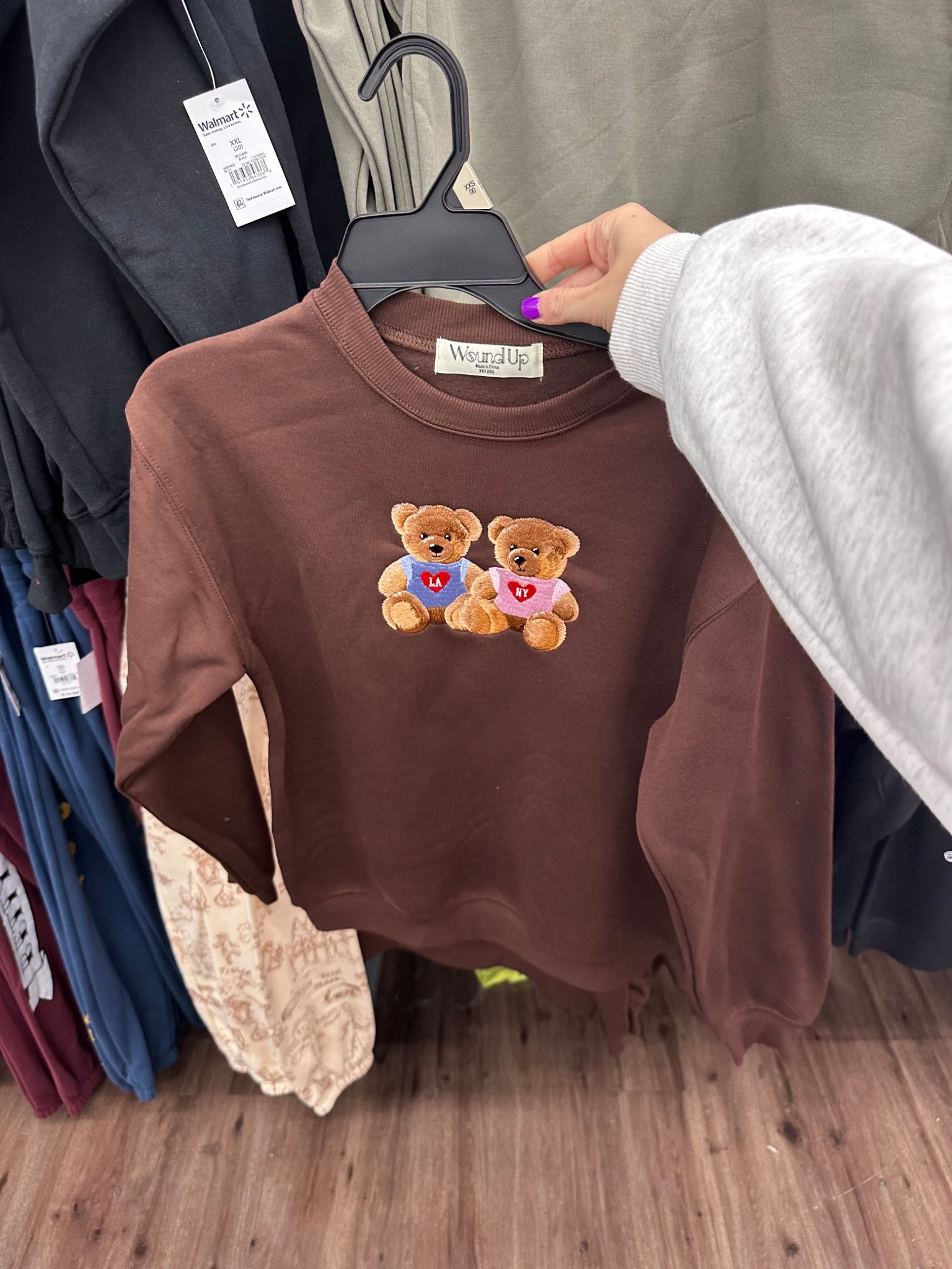 How cute is the brown graphic crewneck with teddy bears on it? So adorable! Only $10! Ranges from sizes XXS-XXL! 

#LTKMidsize #LTKCyberWeek #LTKFindsUnder50
