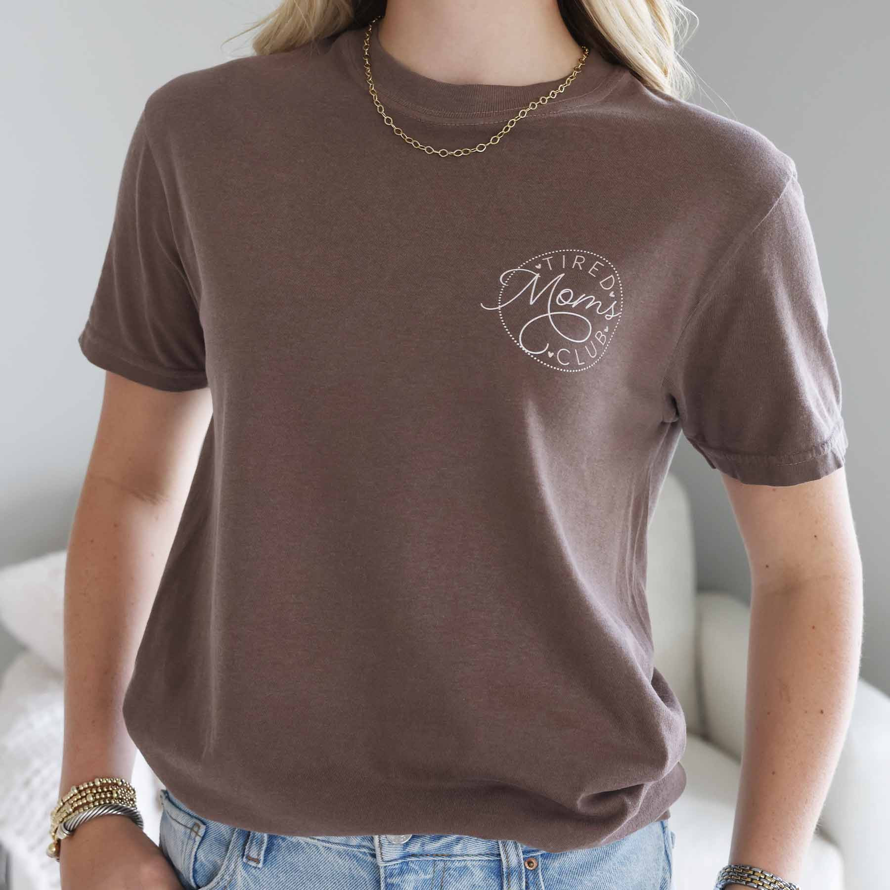 Tired Moms Club Graphic Tee | Espresso | Caden Lane