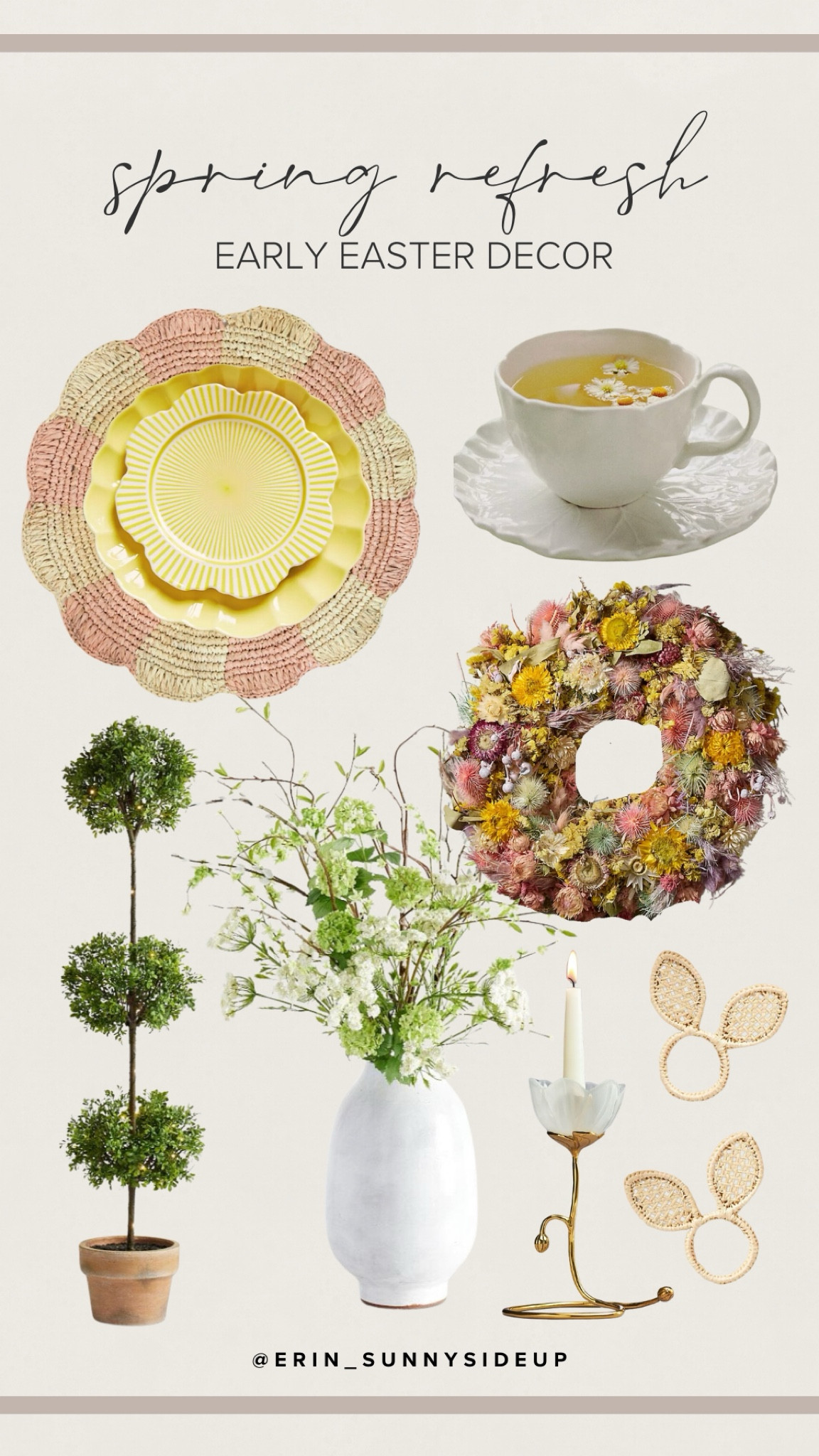 Spring Refresh: Early Easter Decor

Home | Interiors | Easter

#LTKhome #LTKfindsunder100 #LTKSeasonal