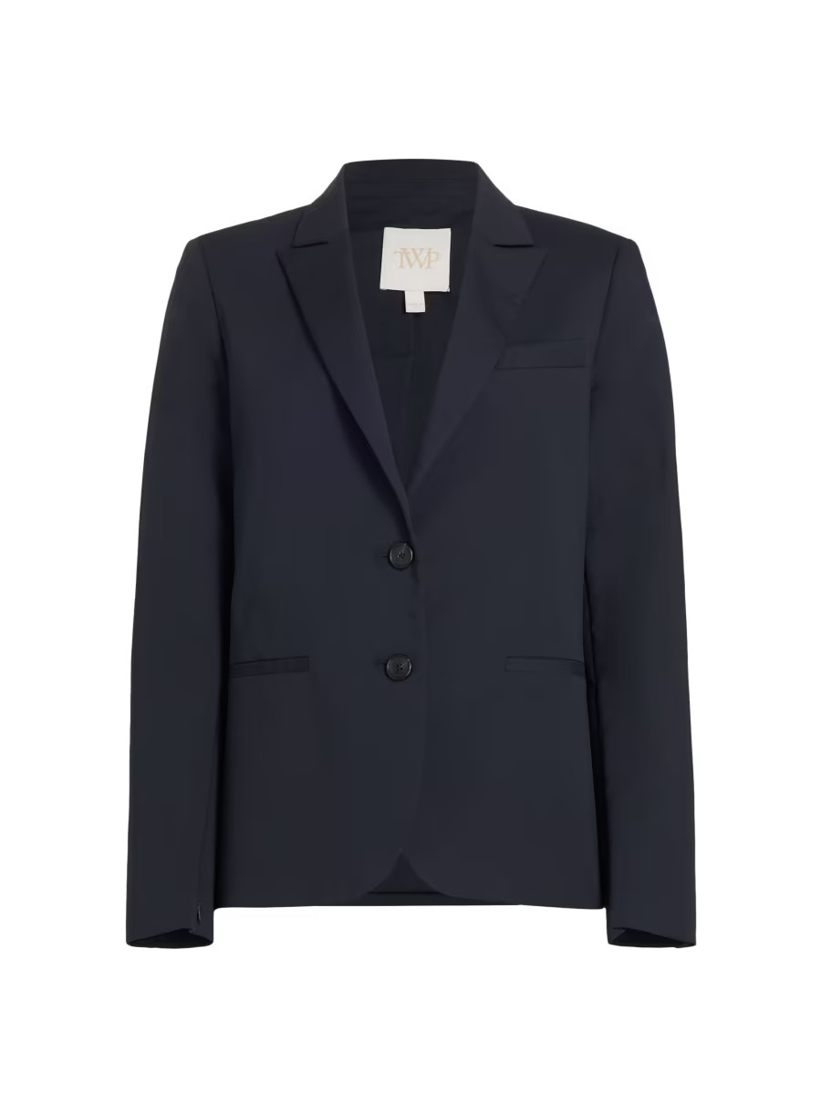 Boyfriend Cotton-Blend Blazer | Saks Fifth Avenue
