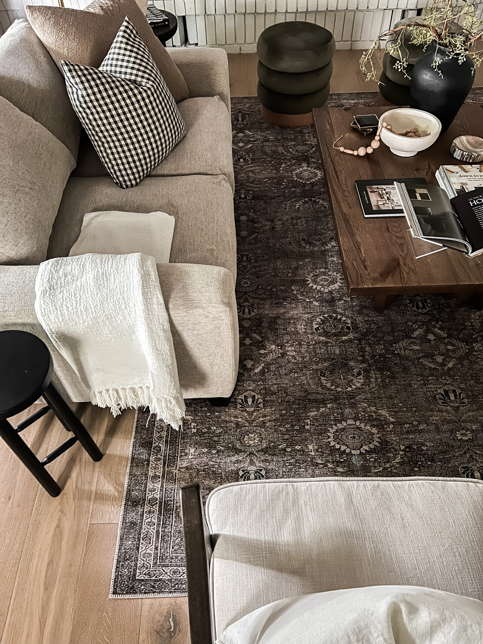 Neutral moody rug. Transitional vibe. Cozy textures. 

#LTKhome #LTKFind #LTKstyletip