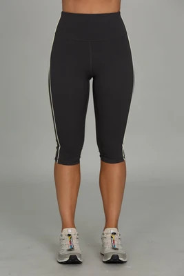 Off-Black Striped StrydeForm Capri | Gold Hinge