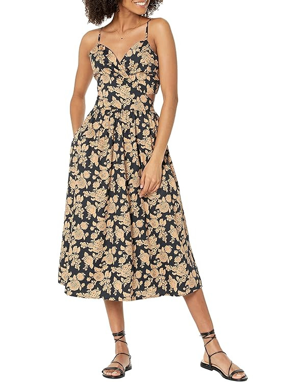 The Drop Women's Makenna Strappy Cross Front Smocked Back Midi Dress | Amazon (US)