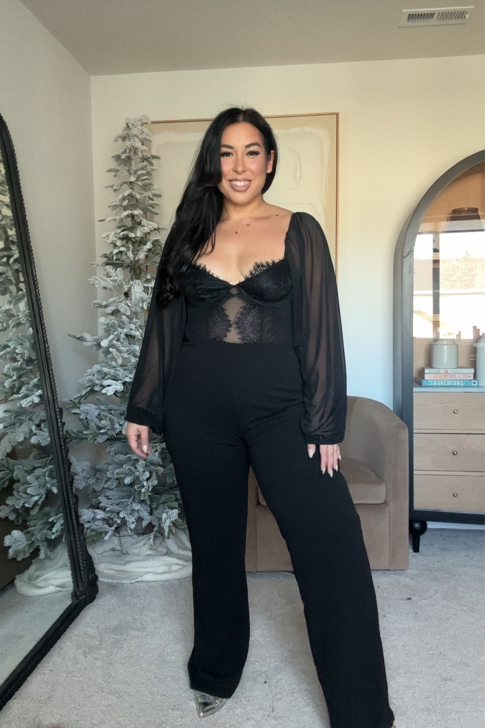 Size xl lace mesh jumpsuit 
Midsize holiday outfit
Midsize holiday jumpsuit 

#LTKHoliday #LTKStyleTip #LTKMidsize