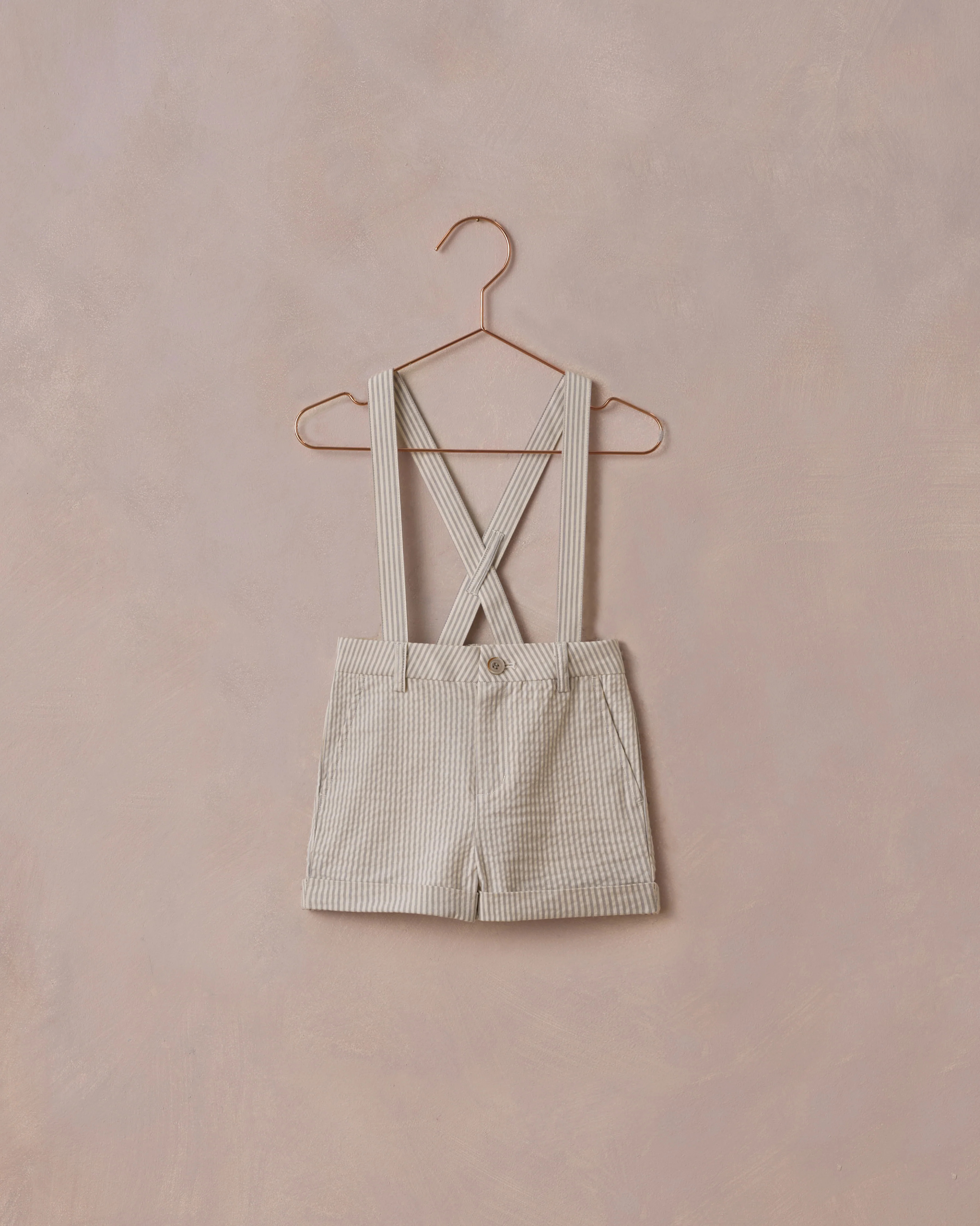 Suspender Short | Sage Stripe | Rylee + Cru