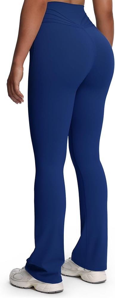 Aoxjox Flare Leggings for Women Trinity Tummy Control High Waisted Wide Leg Yoga Pants 29"/31"/33... | Amazon (US)