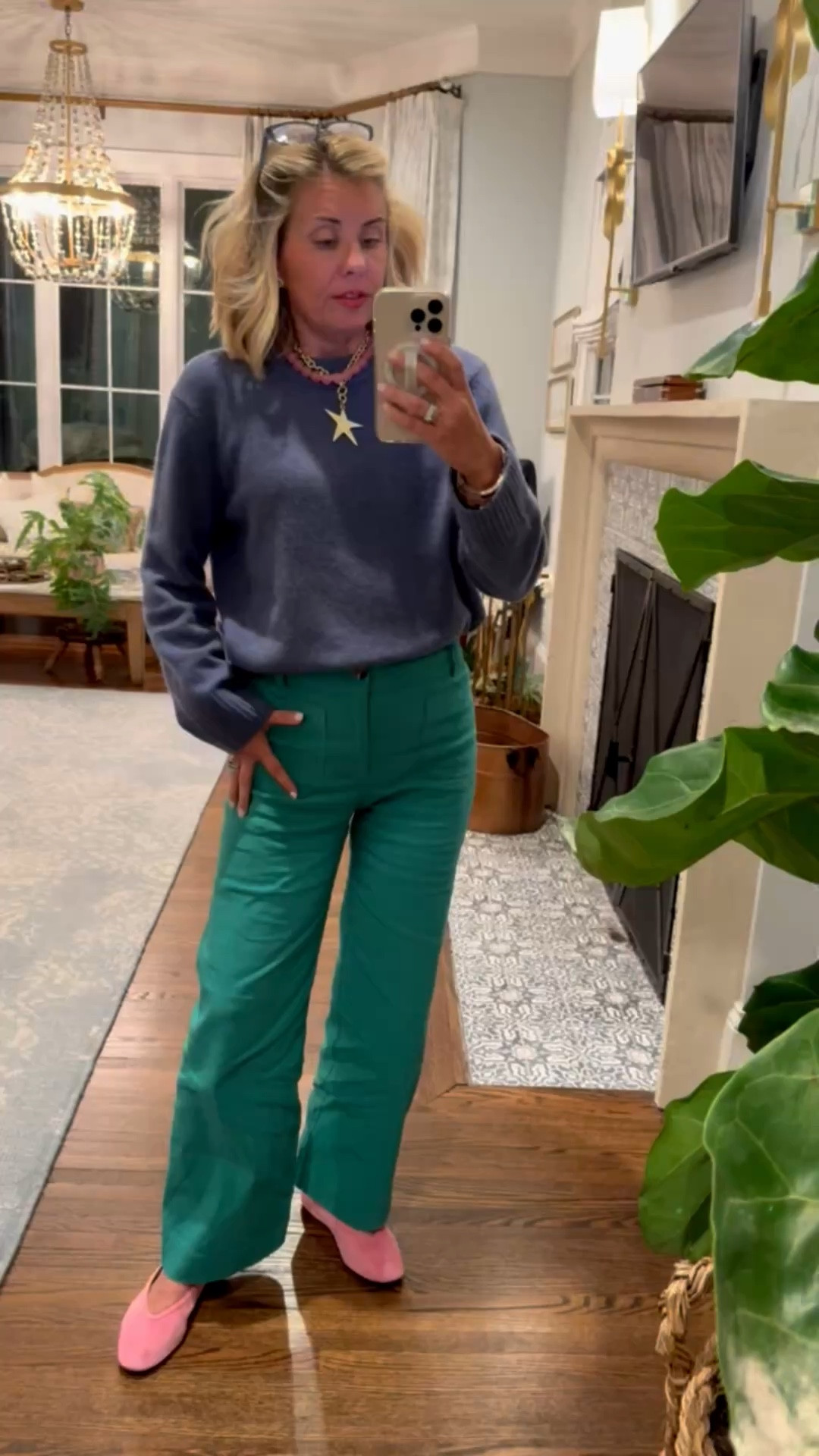 Cuteness overload…colors make me soooo happy! 
Sweater - xs 
Pants - 26P
Flats - 7.5 (half size down) 

#LTKootd #LTKOver40 #LTKmomlife