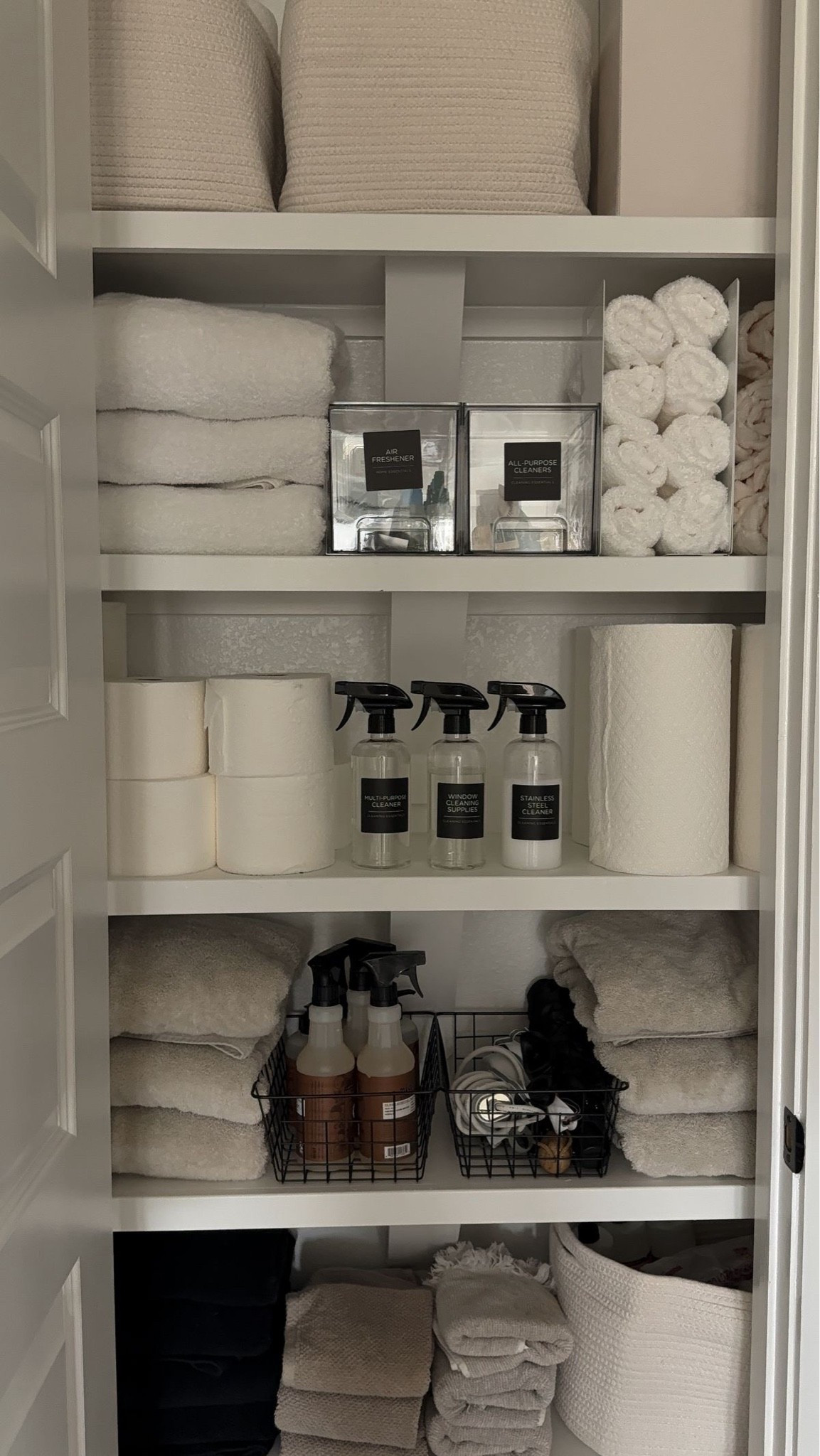 Towel closet organizing ✨

#LTKHome