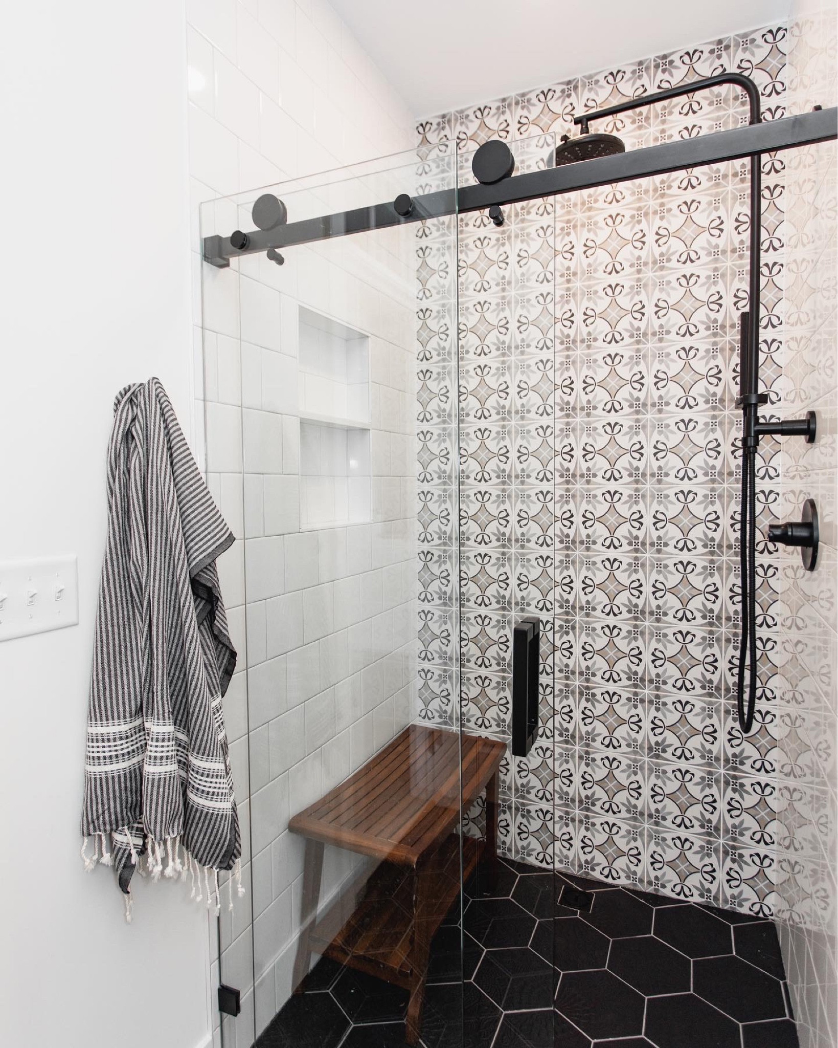 Do you have kids that share a bathroom? 🤔 Traditionally, jack & jill bathrooms are a space that works in conjunction with two bedrooms. At #thelakeloft, we decided to incorporate a J&J bath with access to the hallway and bar. Our lower-level sees a lot of guests, so this was a space-saving solution for us that we're obsessing over! #almahomes

#LTKunder100 #LTKfamily #LTKhome