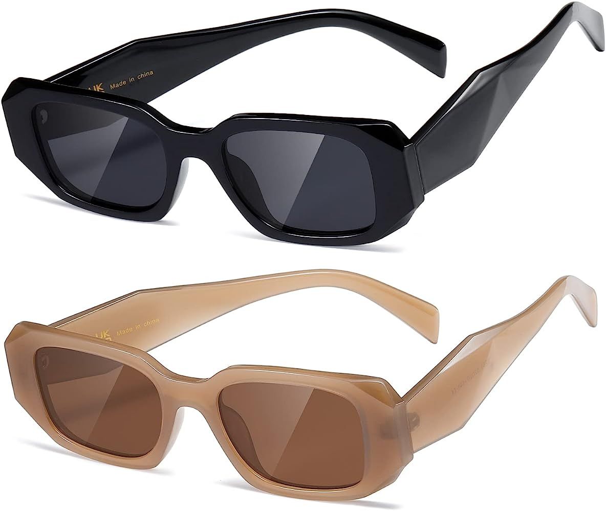 kimorn Rectangle Sunglasses for Women Men Trendy Retro Trendy Sun Glasses 90’s Vintage Square F... | Amazon (US)