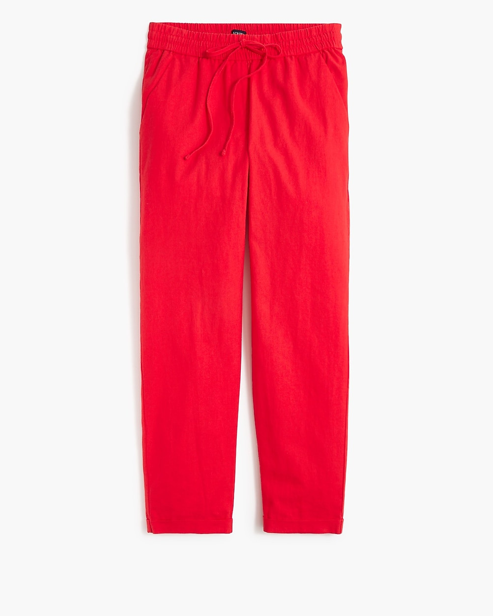 Linen-cotton blend drawstring pant | J.Crew Factory