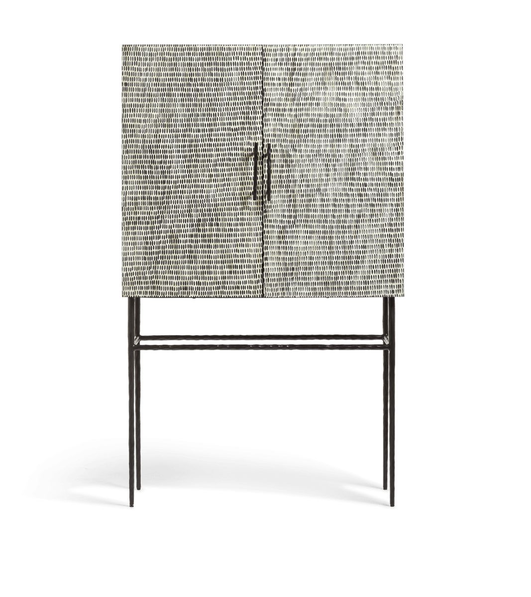 Estella Wine Cabinet - Bone | OKA US