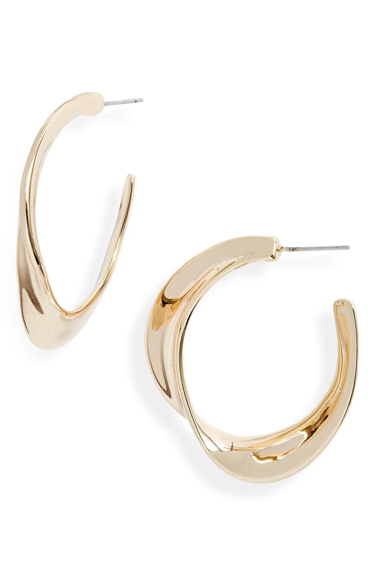 Concave Hoop Earrings | Nordstrom