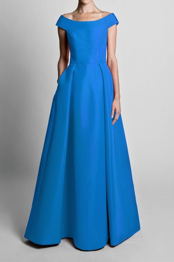 Silk Faille Off The Shoulder Ball Gown | ALEXIA MARIA