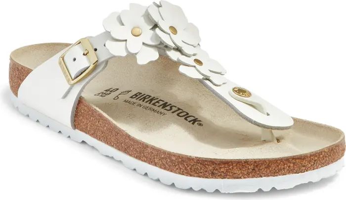 Birkenstock Gizeh Flower Flip Flop (Women) | Nordstrom | Nordstrom