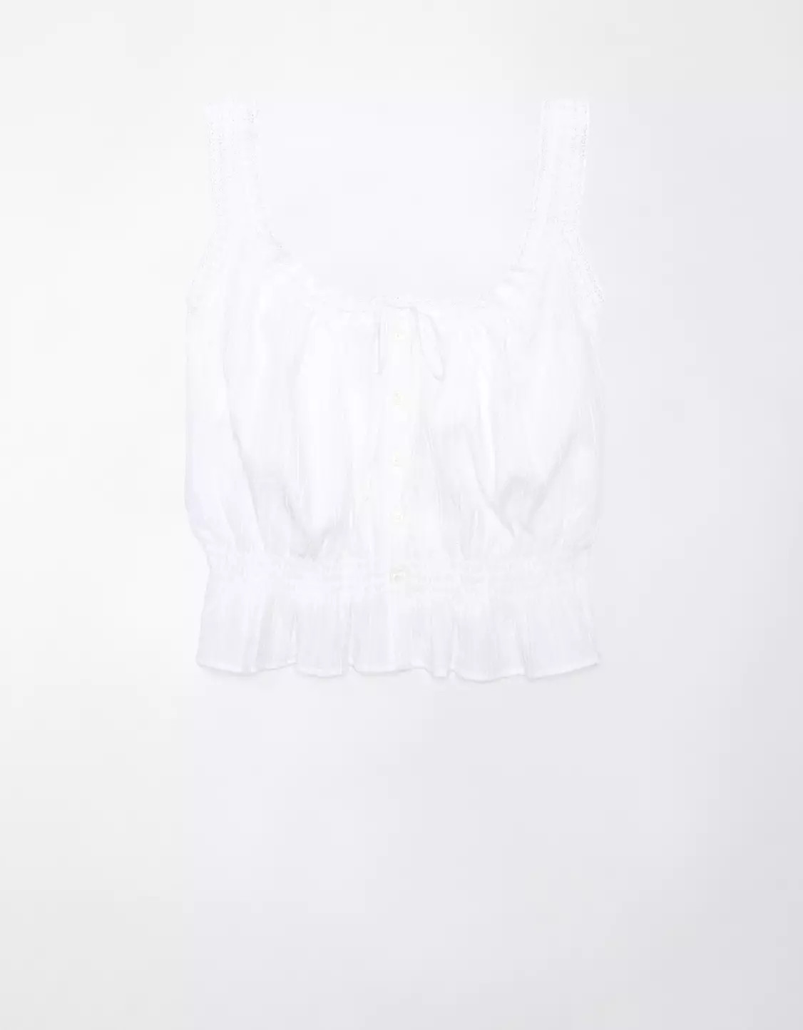 AE Button-Up Lace Cami | American Eagle Outfitters (US & CA)