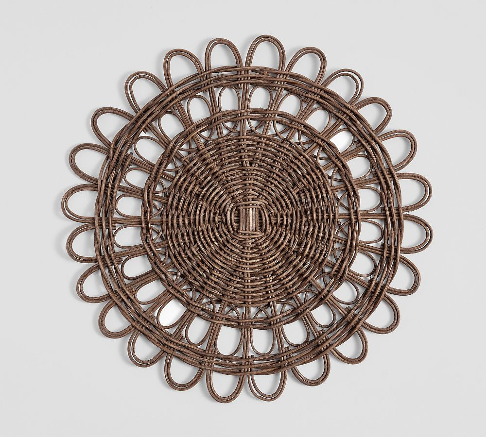 Wicker Weave Handwoven Rattan Charger Plate | Pottery Barn (US)