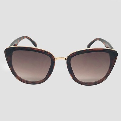 Women's Cateye Sunglasses - A New Day™ Brown | Target