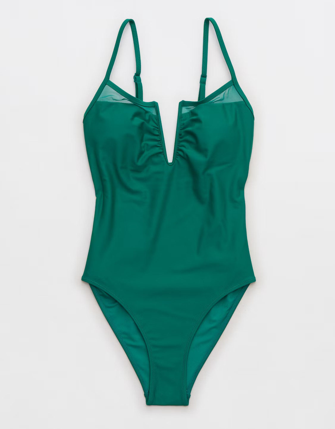 Aerie Mesh V Wire One Piece Swimsuit | Aerie