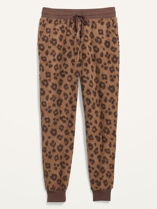 Mid-Rise Vintage Sherpa Sweatpants for Women | Old Navy (US)