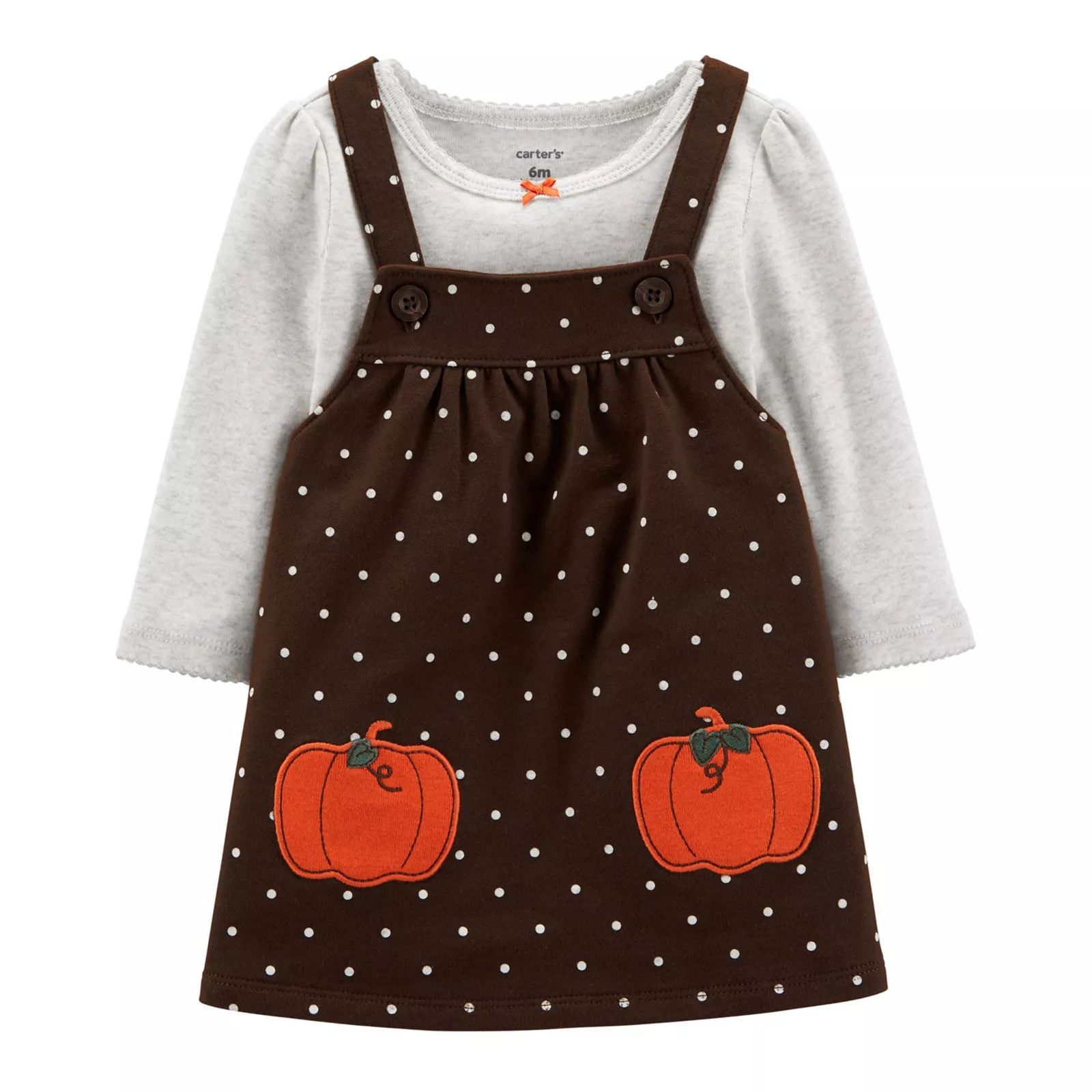 Baby Carter's 2-Piece Thanksgiving Bodysuit & Jumper Set, Infant Girl's, Size: 18 Months, Brown | Kohl's