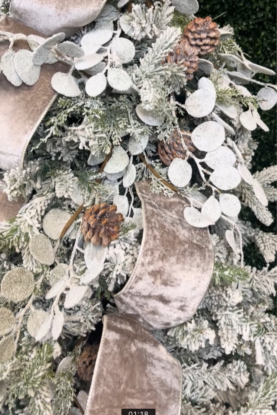 Elevate your holiday creations with a 4” x 10 Yard Platinum Crown Velvet Metallic Back Ribbon. The luxurious velvet texture and metallic backing create a stunning contrast, adding a touch of opulence to your decor. Perfect for wreaths, bows, and accents, this ribbon adds a regal flair to your festive designs.

Watch my ribbon tutorials on YouTube or Instagram. 
.
.
.
.
.
#ribbon #velvetribbon #platinumribbon #christmasribbon 


#LTKSeasonal #LTKStyleTip #LTKHome