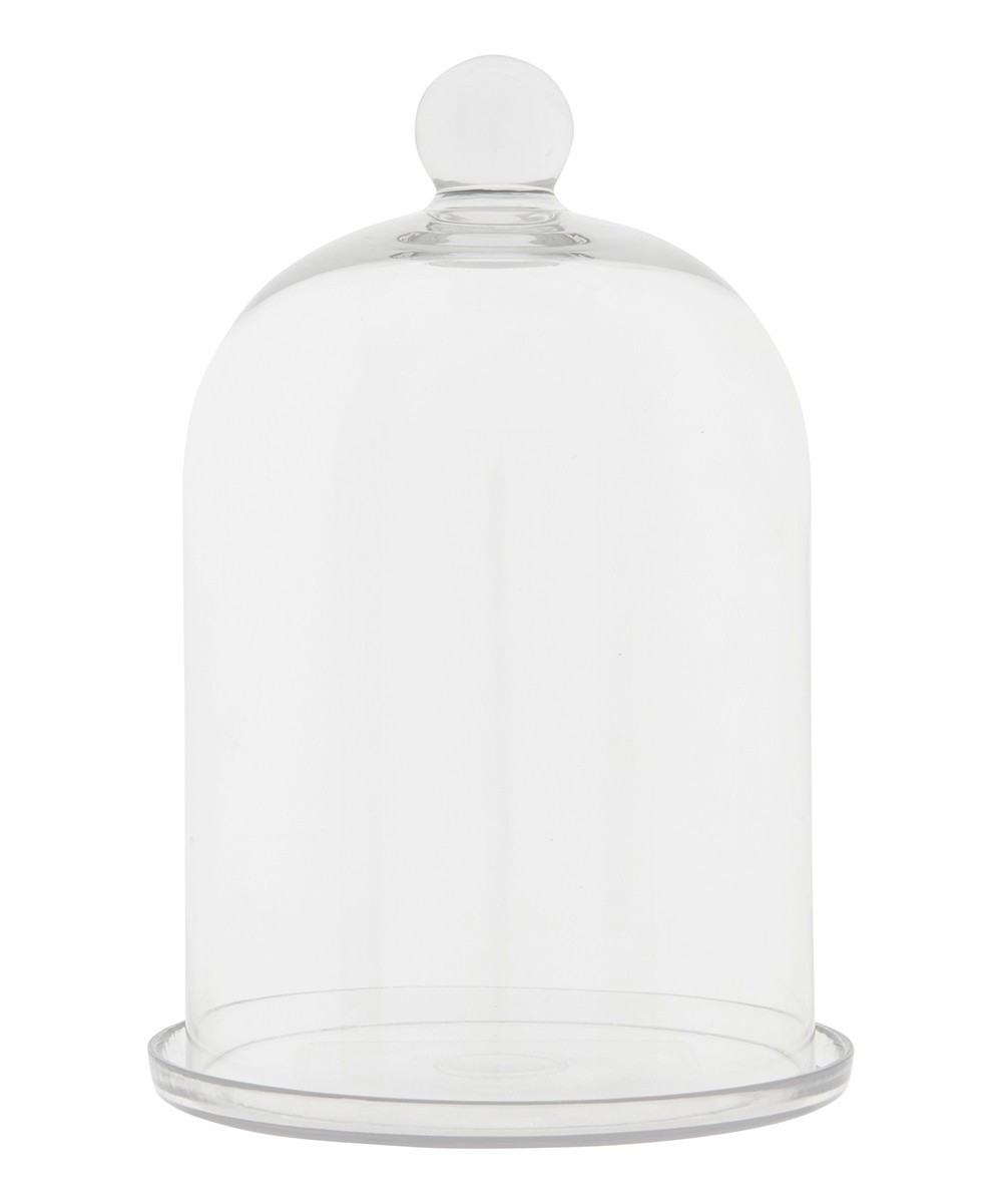 Creative Co-Op Decorative Plates Clear - Glass Cloche & Plate | Zulily