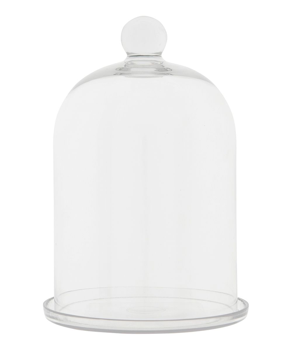 Creative Co-Op Decorative Plates Clear - Glass Cloche & Plate | Zulily